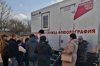С помощью трех мобильных комплексов в Нестеровском округе проверили здоровье 310 человек С помощью трех мобильных комплексов в Нестеровском округе проверили здоровье 310 человек